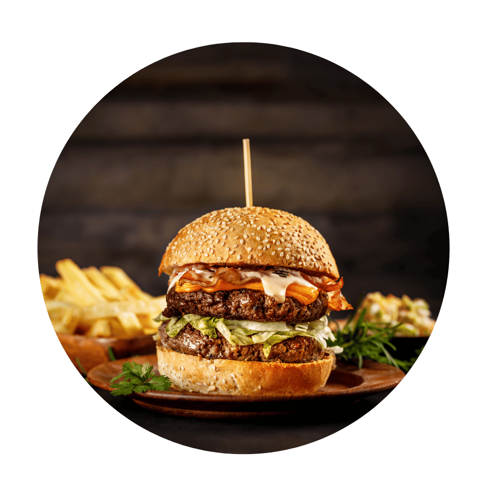 Beef Dagwood burger