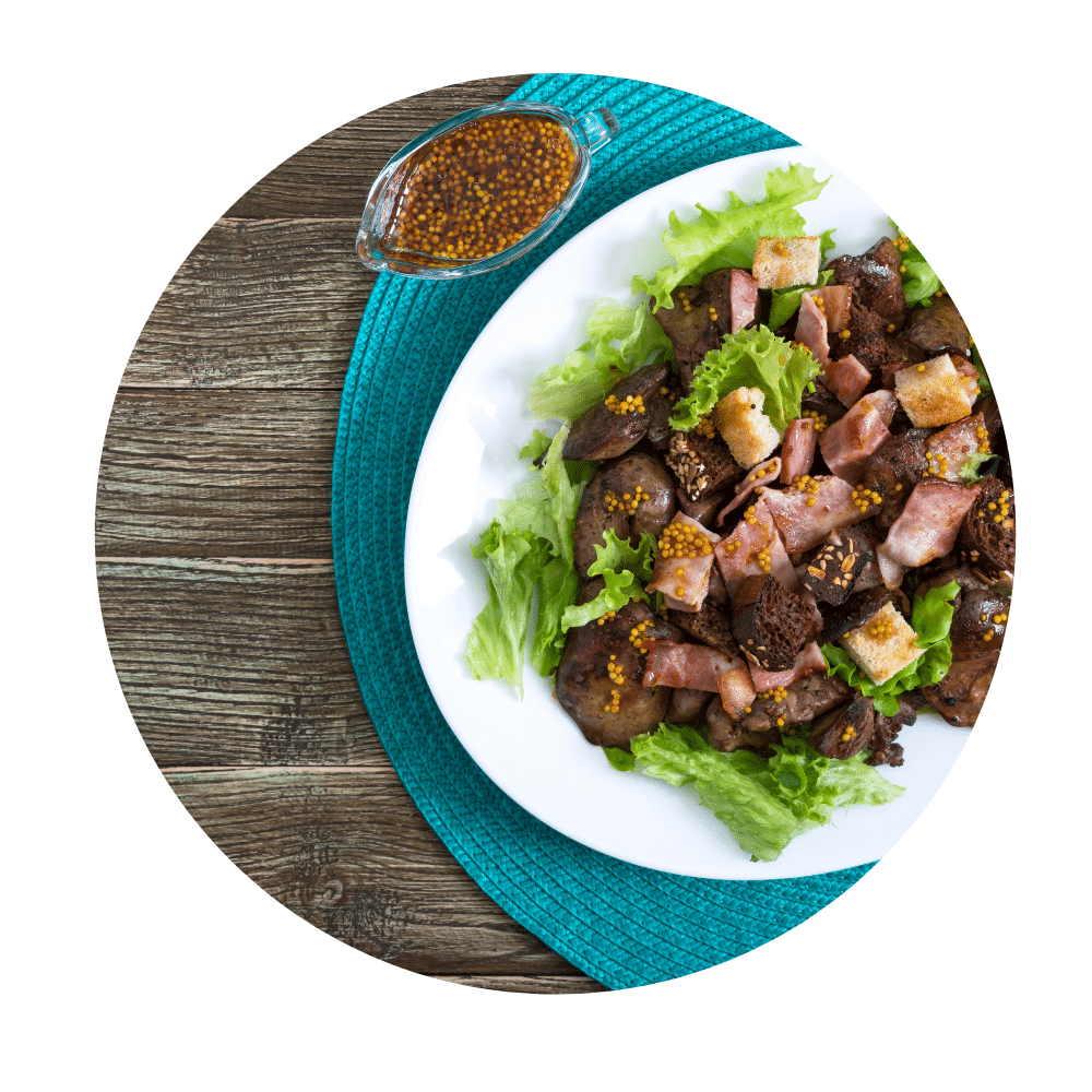 Crispy Chicken Liver Salad